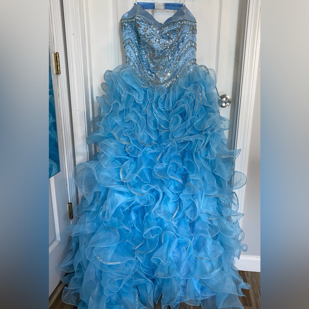 Juniors Dress light blue